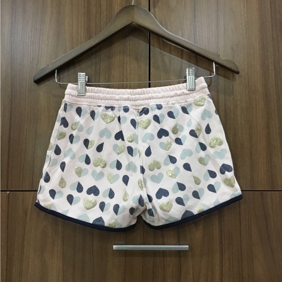 Multicolored Baby Pink Shorts with Hearts - Picture 2 of 2